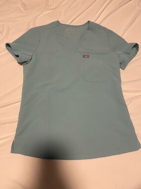Figs Women's Scrub Top Seaglass PO#3017